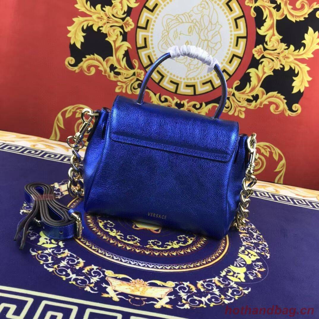 Versace Original Calfskin Leather Bag FS1040 blue Versace Original Calfskin Leather Bag FS1040 blue