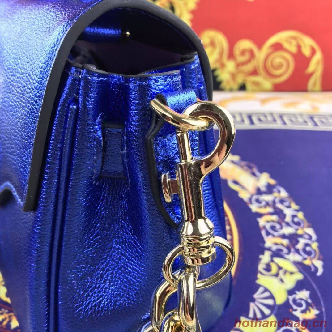 Versace Original Calfskin Leather Bag FS1040 blue Versace Original Calfskin Leather Bag FS1040 blue