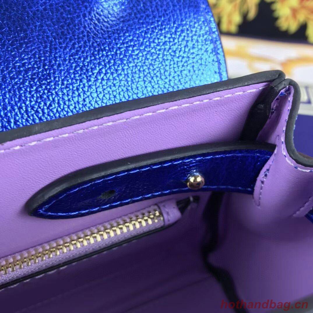 Versace Original Calfskin Leather Bag FS1040 blue Versace Original Calfskin Leather Bag FS1040 blue