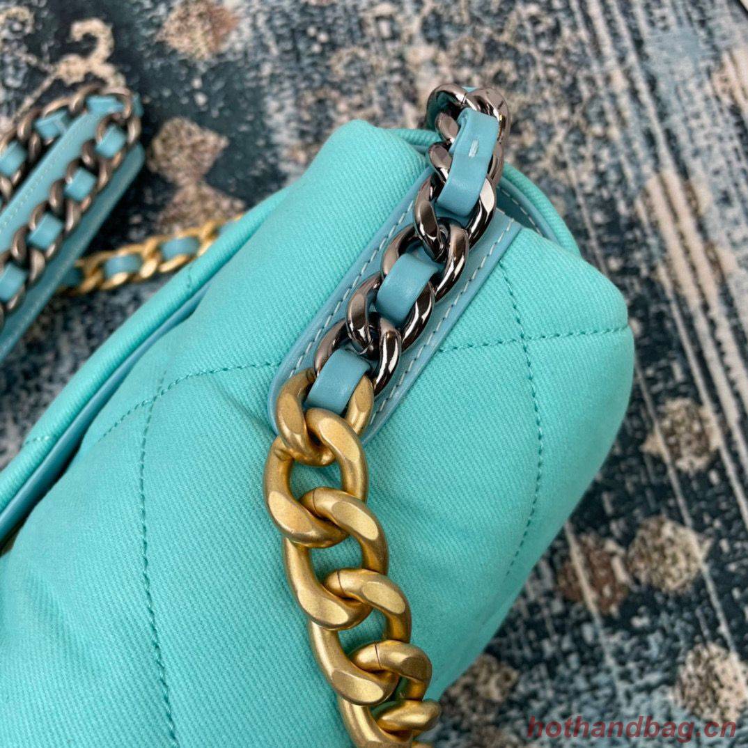 CHANEL 19 Flap Bag AS1160 AS1161 AS1162 Blue CHANEL 19 Flap Bag AS1160 AS1161 AS1162 Blue