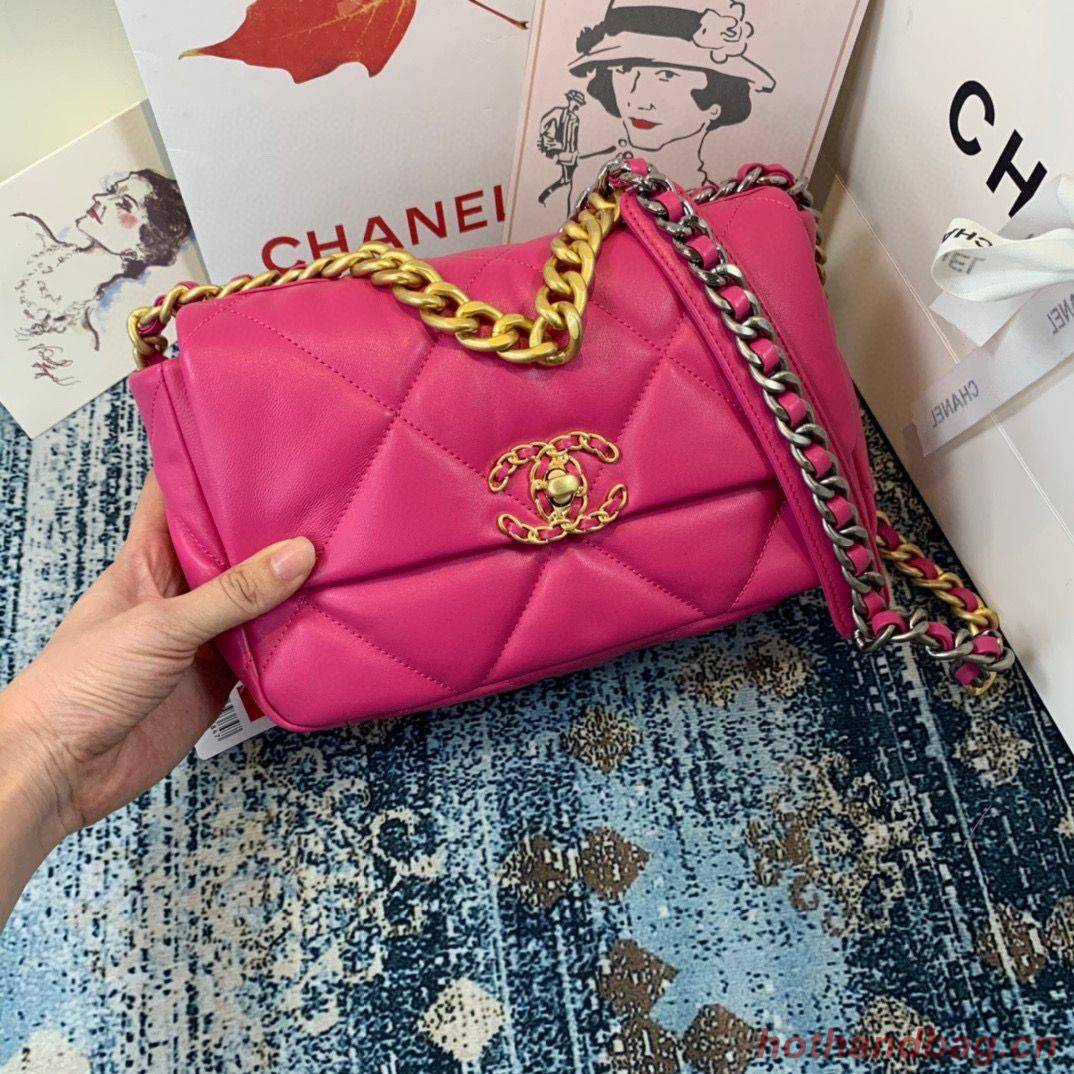 CHANEL 19 Flap Bag AS1160 AS1161 AS1162 Rose CHANEL 19 Flap Bag AS1160 AS1161 AS1162 Rose