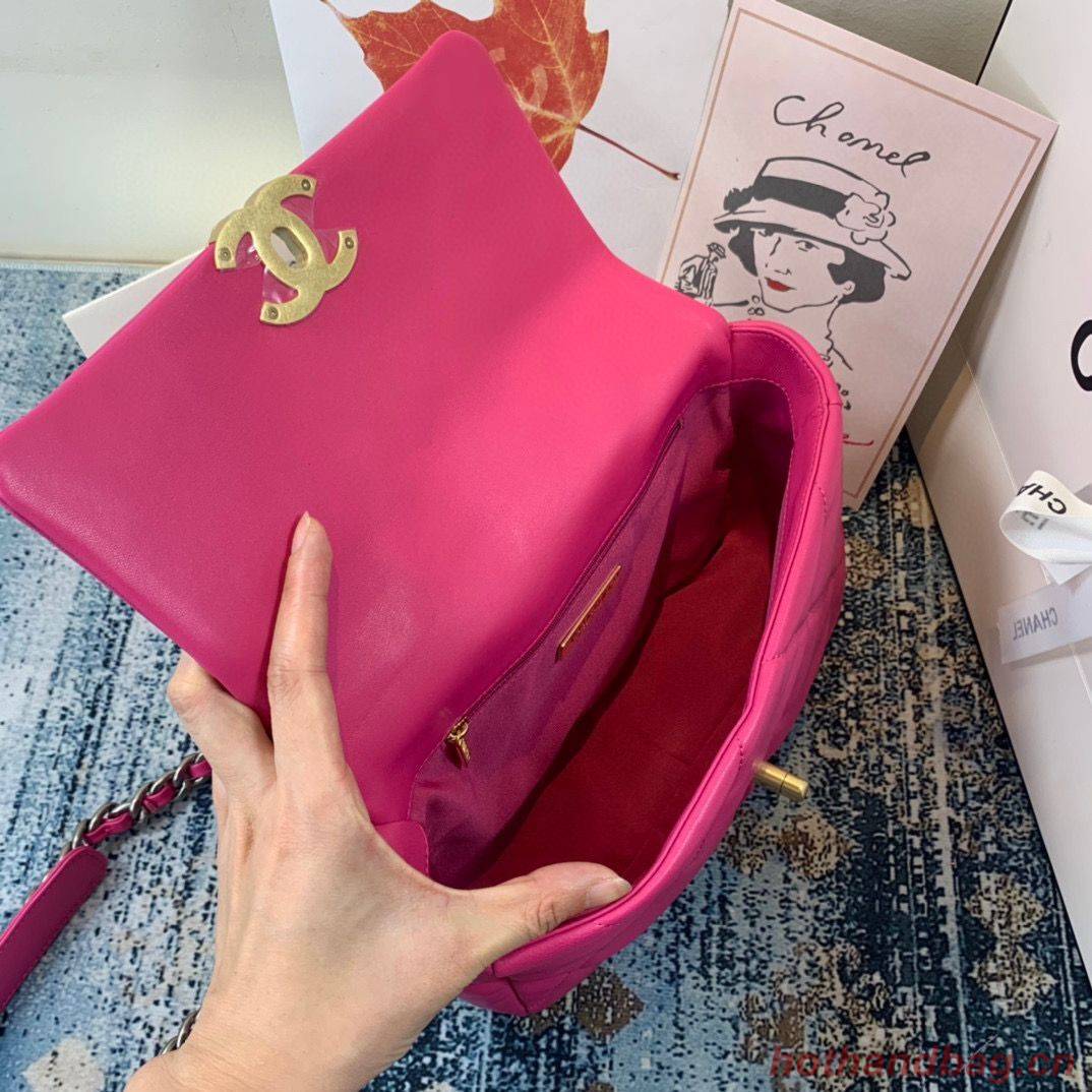 CHANEL 19 Flap Bag AS1160 AS1161 AS1162 Rose CHANEL 19 Flap Bag AS1160 AS1161 AS1162 Rose