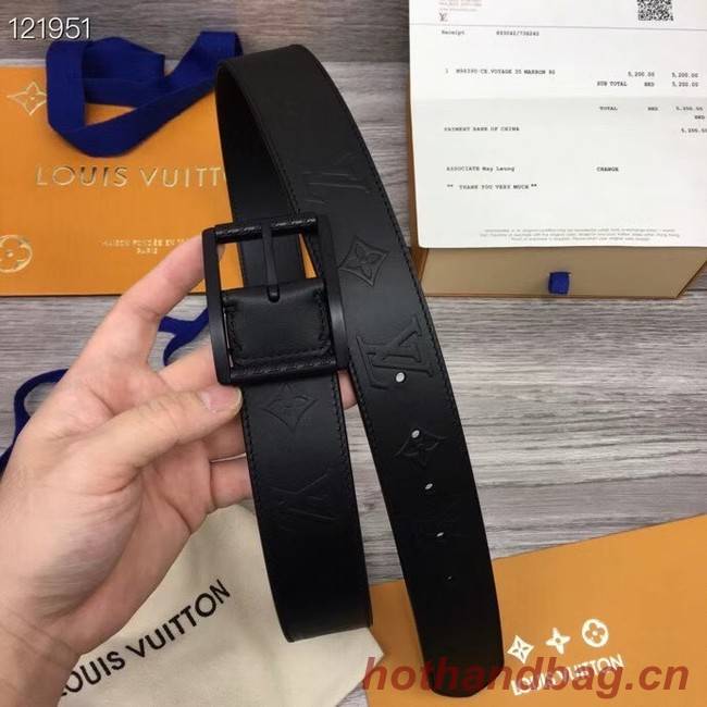 Louis Vuitton REVERSO 40MM REVERSIBLE BELT MP311V black-color hardware