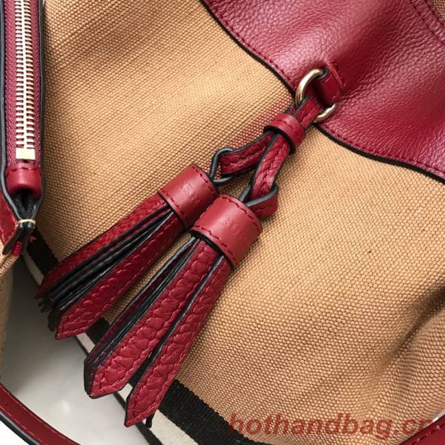 BurBerry Leather Shoulder Bag 3982 Burgendy