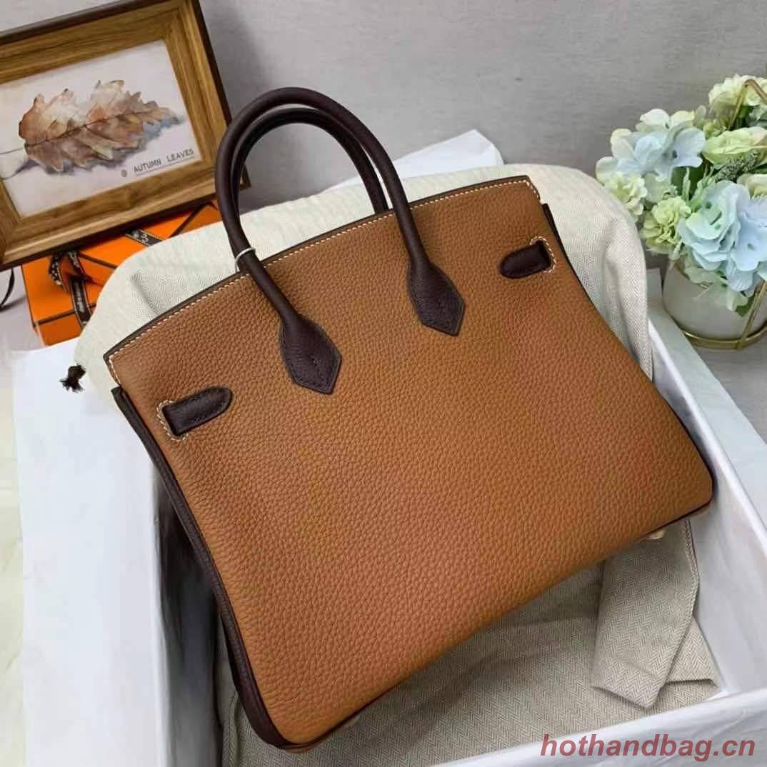 Hermes Birkin Bag Original Leather 35CM Color matching 17888 Brown&Dark Brown Hermes Birkin Bag Original Leather 35CM Color matching 17888 Brown&Dark Brown