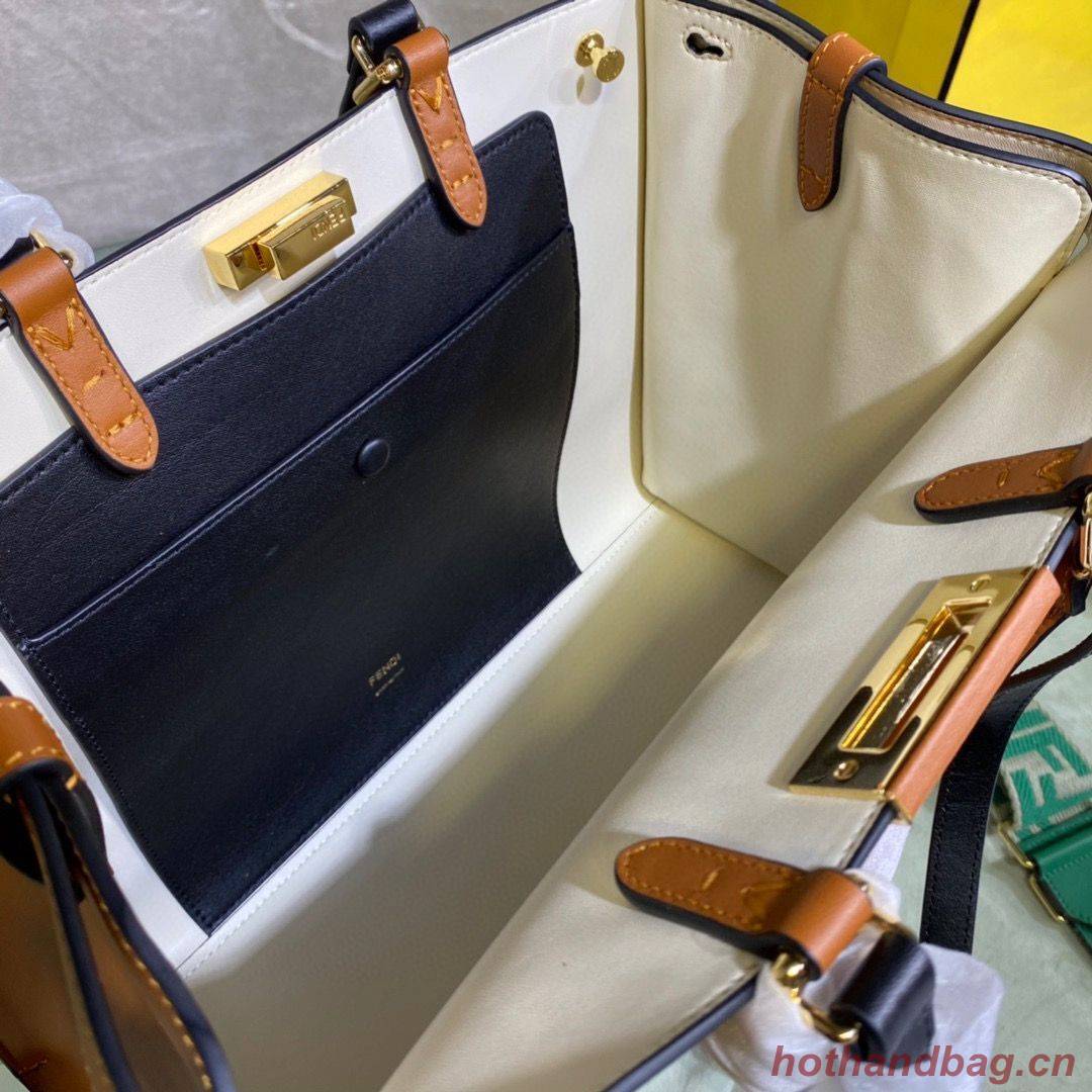 FENDI PEEKABOO ISEEU Original Leather Small bag 0196 Brown FENDI PEEKABOO ISEEU Original Leather Small bag 0196 Brown