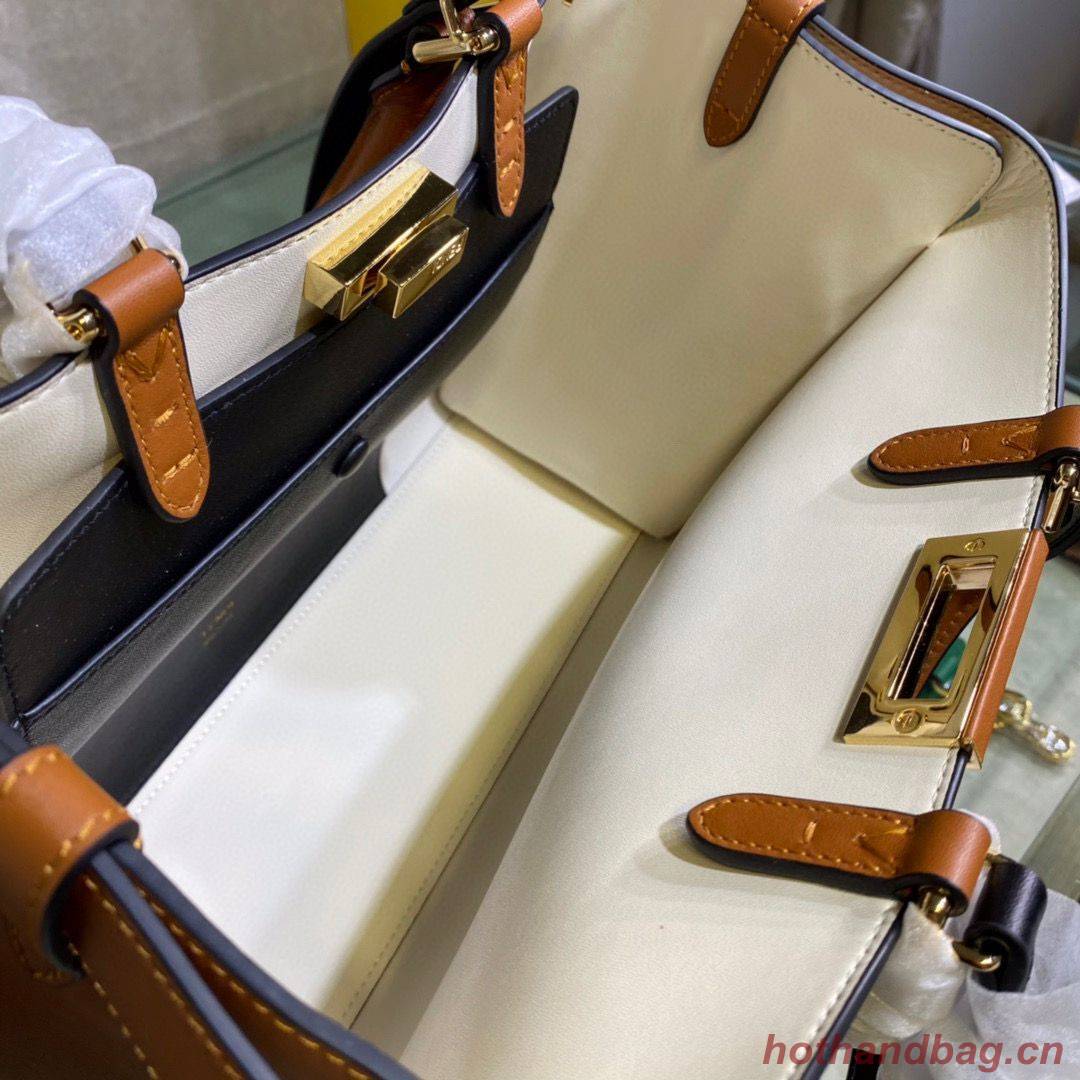 FENDI PEEKABOO ISEEU Original Leather Small bag 0196 Brown FENDI PEEKABOO ISEEU Original Leather Small bag 0196 Brown