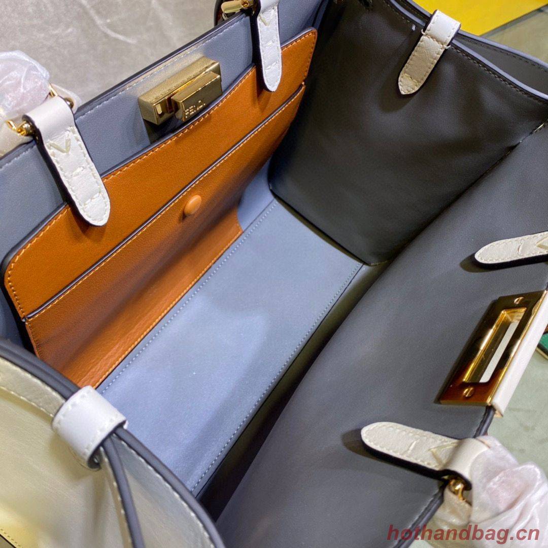 FENDI PEEKABOO ISEEU Original Leather Small bag 0196 White FENDI PEEKABOO ISEEU Original Leather Small bag 0196 White