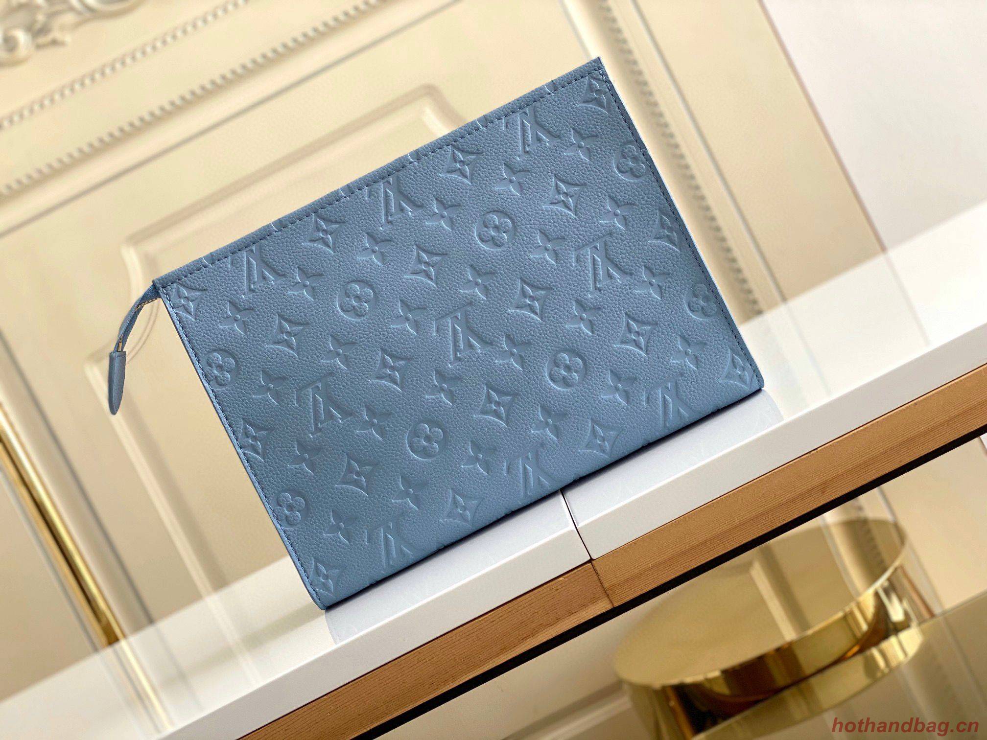 Louis Vuitton Monogram Eclipse POCHETTE Voyage M45665 Blue Louis Vuitton Monogram Eclipse POCHETTE Voyage M45665 Blue