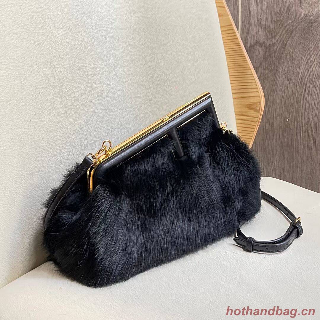 FENDI FIRST SMALL mink bag 8BP129A black FENDI FIRST SMALL mink bag 8BP129A black