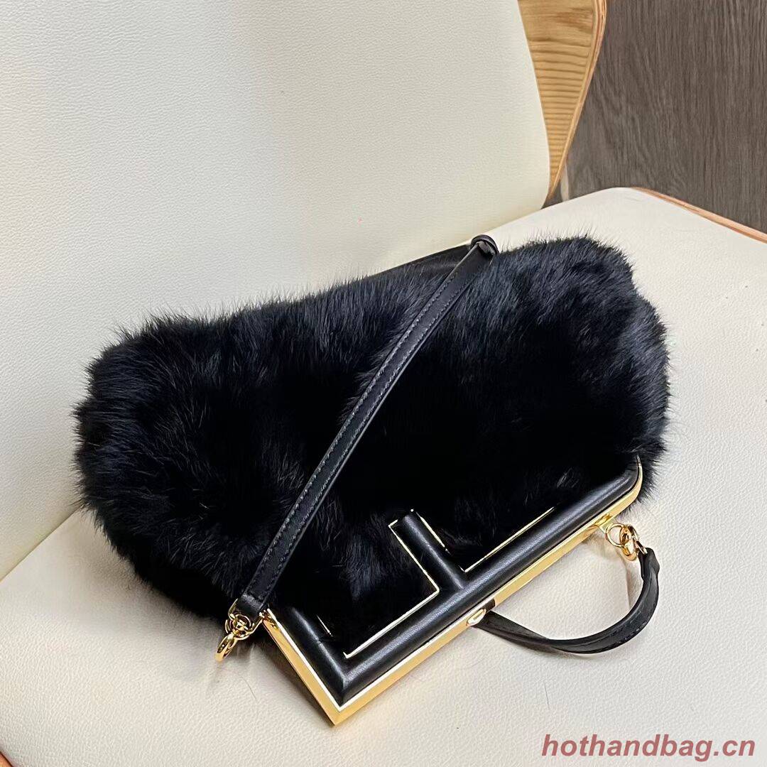 FENDI FIRST SMALL mink bag 8BP129A black FENDI FIRST SMALL mink bag 8BP129A black