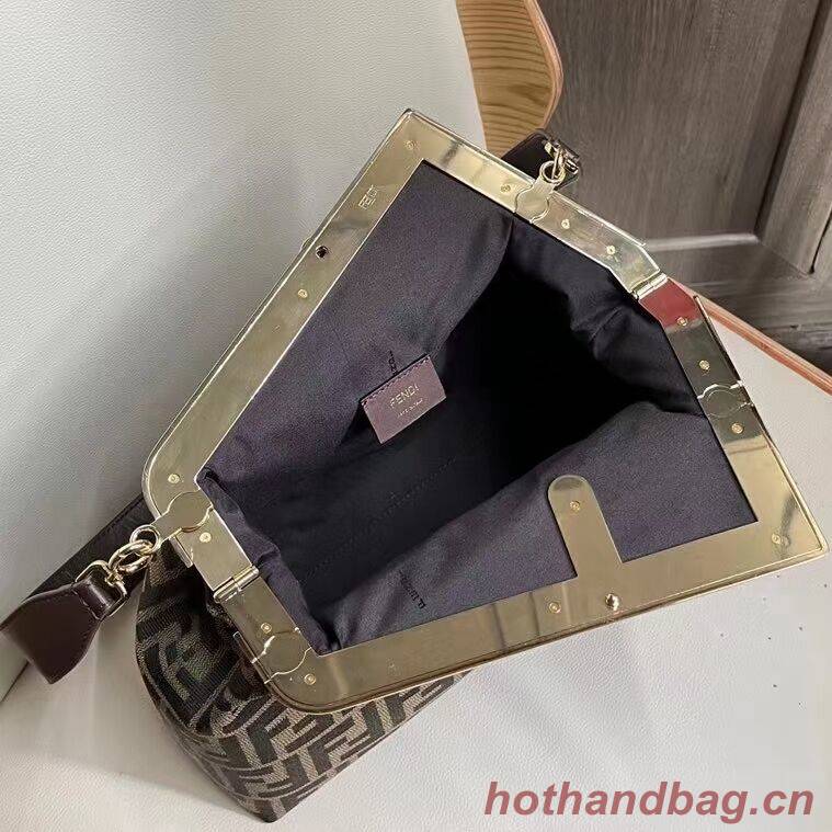 FENDI FIRST fabric bag 5FB2323 Brown FENDI FIRST fabric bag 5FB2323 Brown