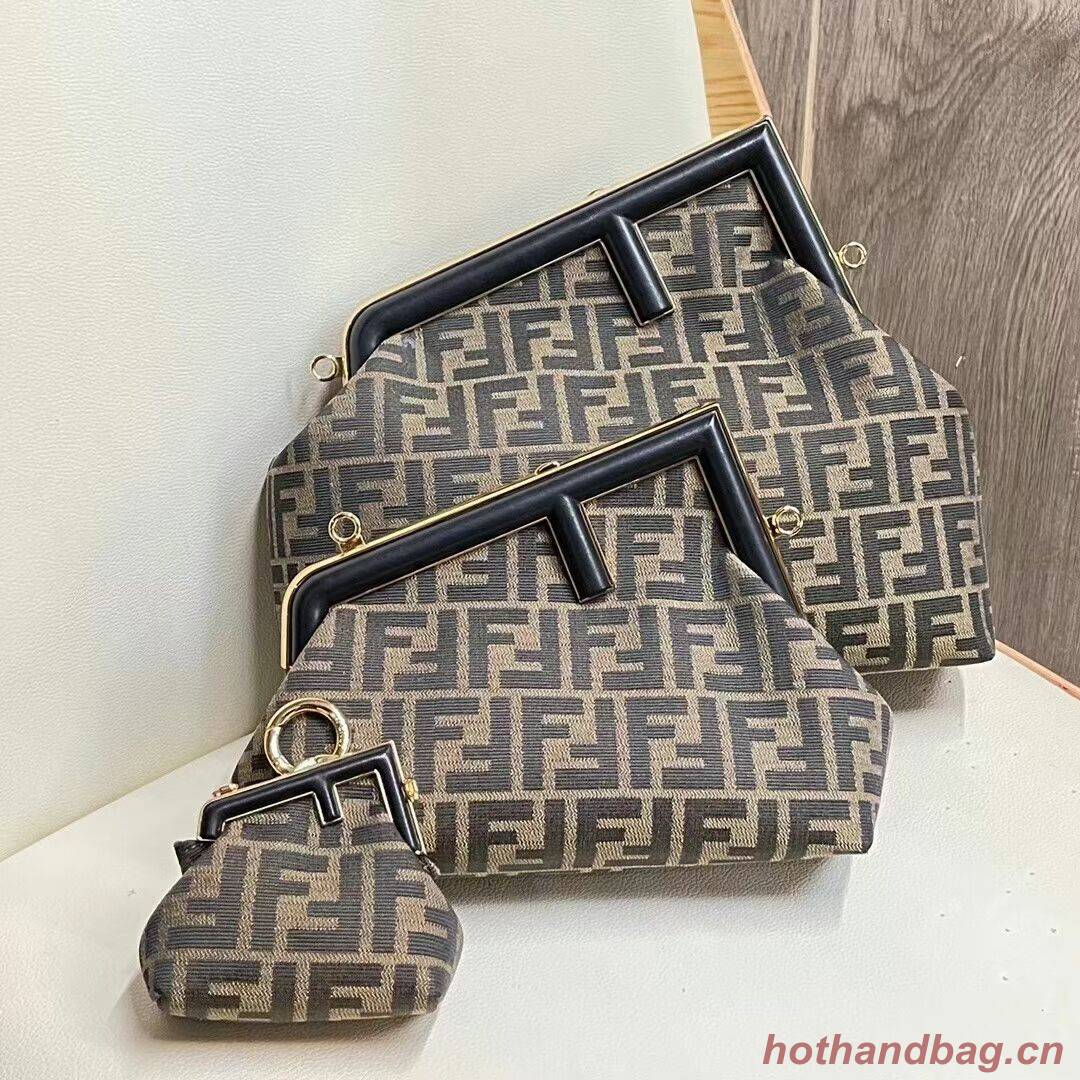 FENDI FIRST fabric bag 5FB2323 Brown FENDI FIRST fabric bag 5FB2323 Brown
