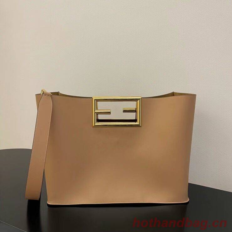 FENDI WAY MEDIUM Beige leather bag 8BH391AAI FENDI WAY MEDIUM Beige leather bag 8BH391AAI