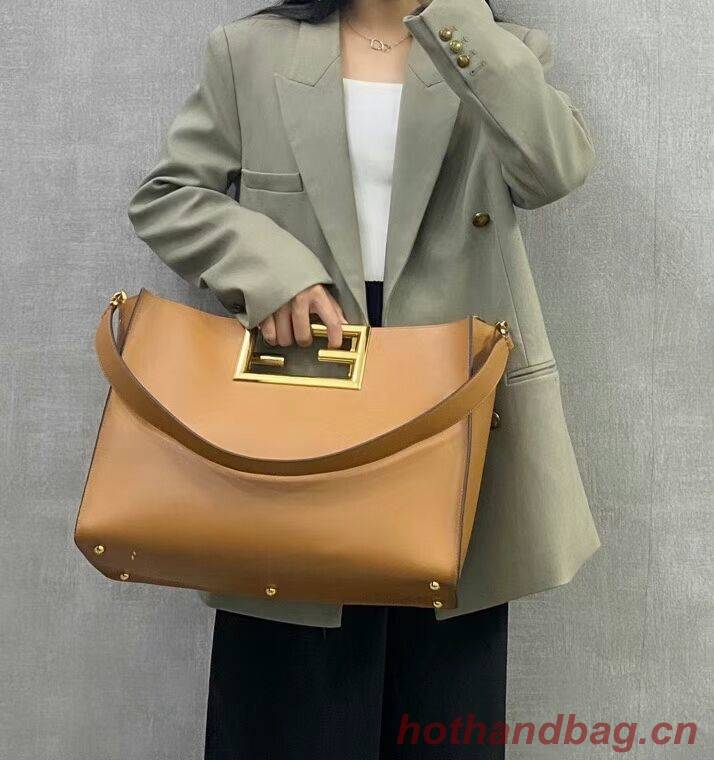 FENDI WAY MEDIUM Brown leather bag 8BH391AAI FENDI WAY MEDIUM Brown leather bag 8BH391AAI