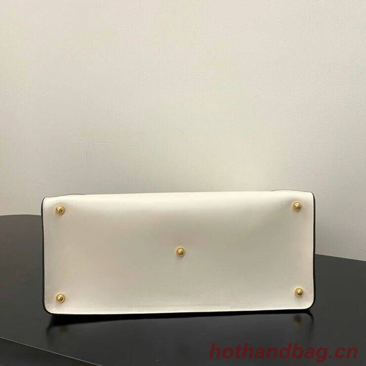 FENDI WAY MEDIUM White leather bag 8BH391AAI FENDI WAY MEDIUM White leather bag 8BH391AAI