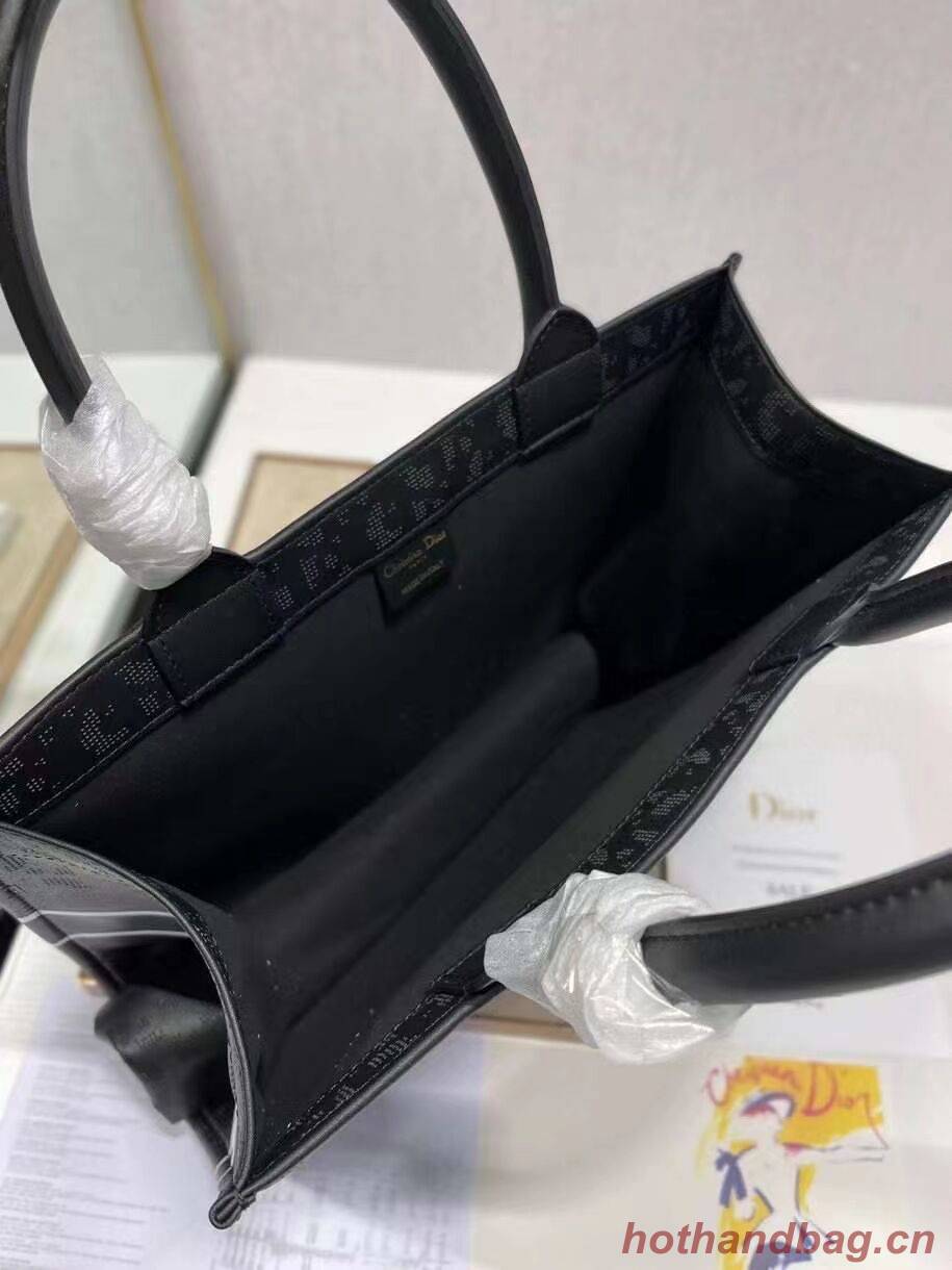 DIOR BOOK TOTE leather Constellation Embroidery M1296ZR black DIOR BOOK TOTE leather Constellation Embroidery M1296ZR black
