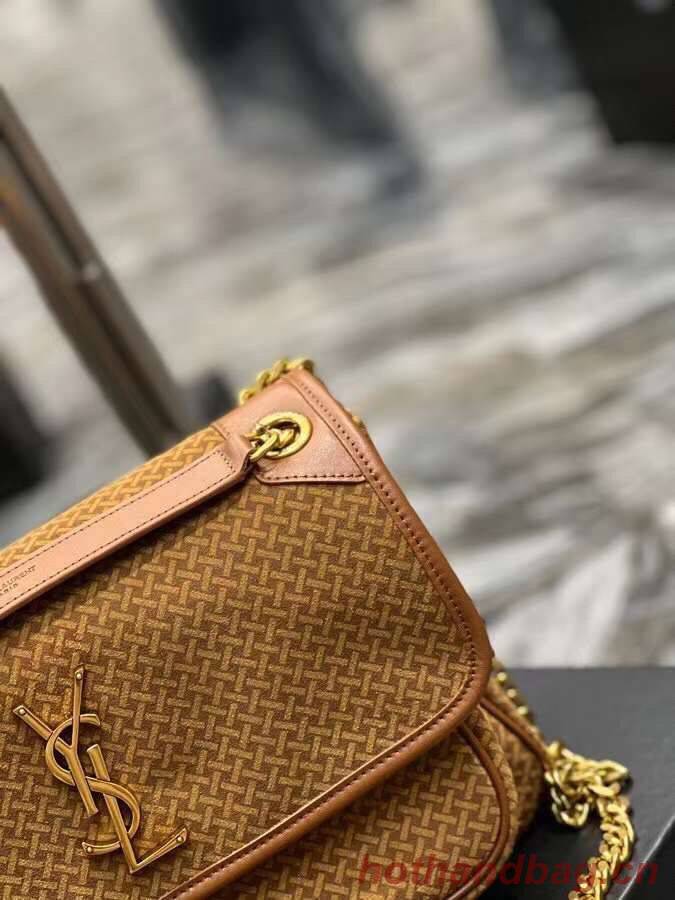 Yves Saint Laurent NIKI MEDIUM IN CRINKLED VINTAGE SUEDE 2782 BROWN Yves Saint Laurent NIKI MEDIUM IN CRINKLED VINTAGE SUEDE 2782 BROWN