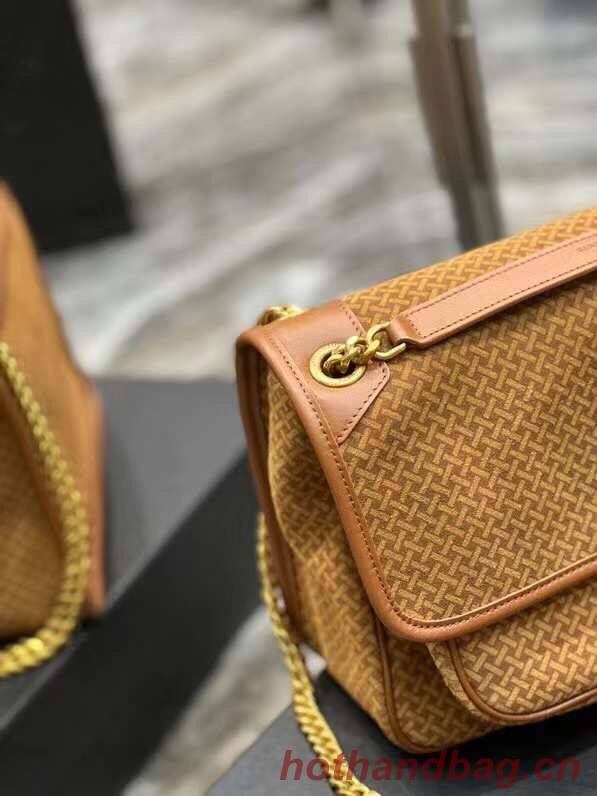 Yves Saint Laurent NIKI MEDIUM IN CRINKLED VINTAGE SUEDE 2782 BROWN Yves Saint Laurent NIKI MEDIUM IN CRINKLED VINTAGE SUEDE 2782 BROWN