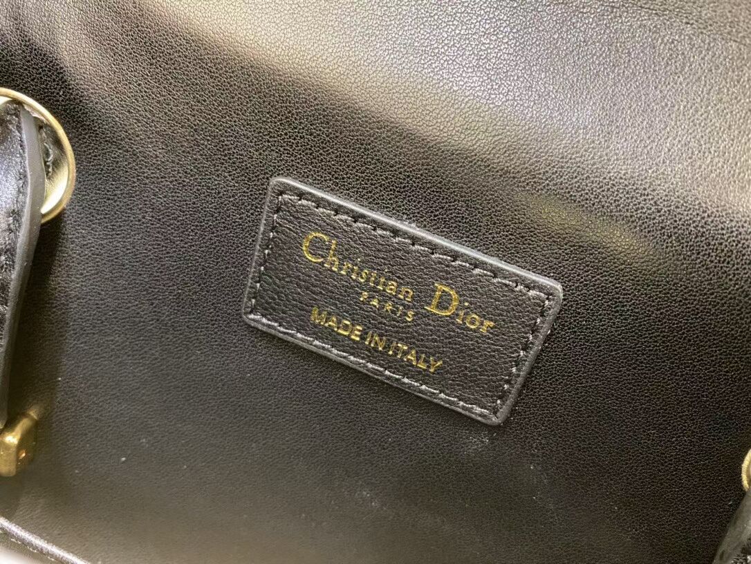 DIOR MEDIUM ST HONORE TOTE C0776 black DIOR MEDIUM ST HONORE TOTE C0776 black