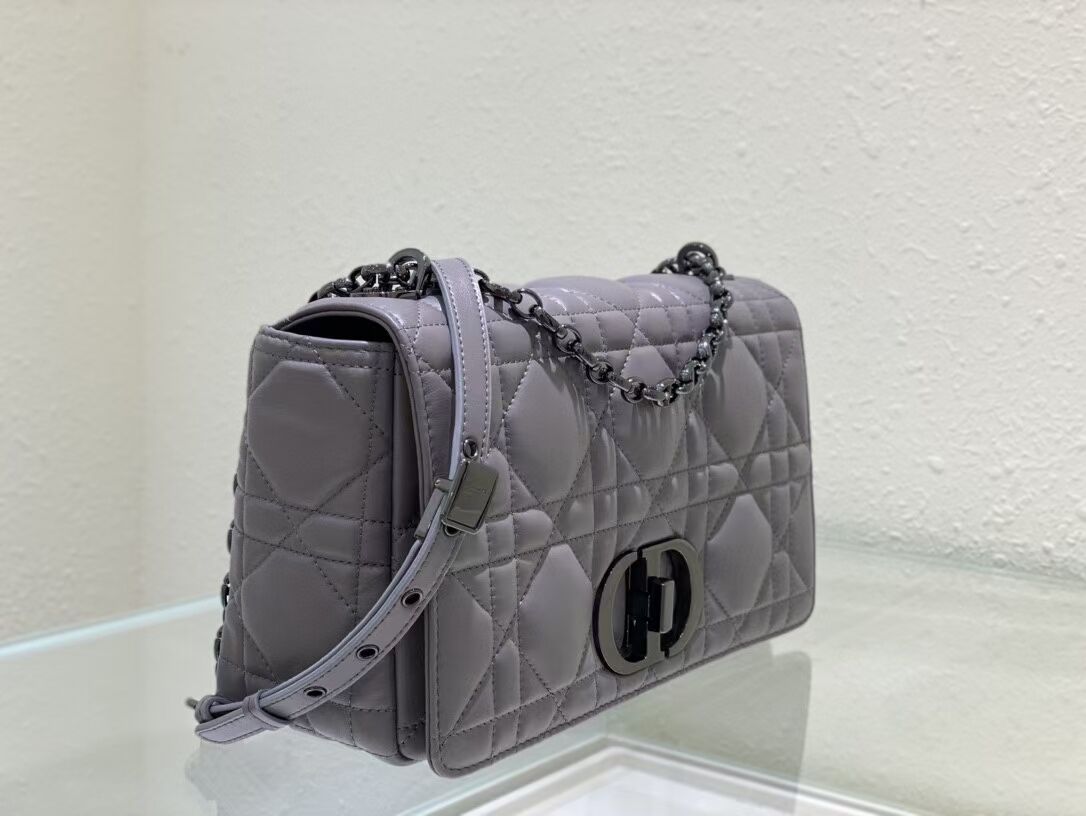 LARGE DIOR CARO BAG Gradient Cannage Lambskin M9243E gray LARGE DIOR CARO BAG Gradient Cannage Lambskin M9243E gray