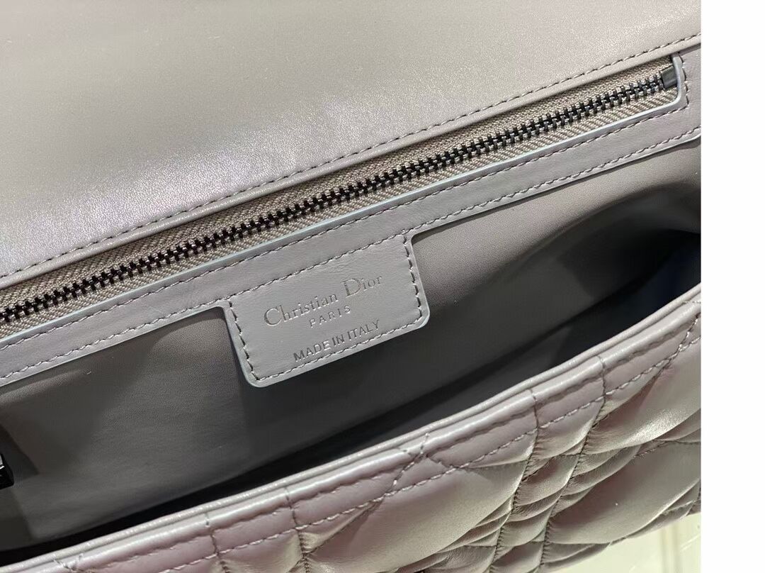 LARGE DIOR CARO BAG Gradient Cannage Lambskin M9243E gray LARGE DIOR CARO BAG Gradient Cannage Lambskin M9243E gray