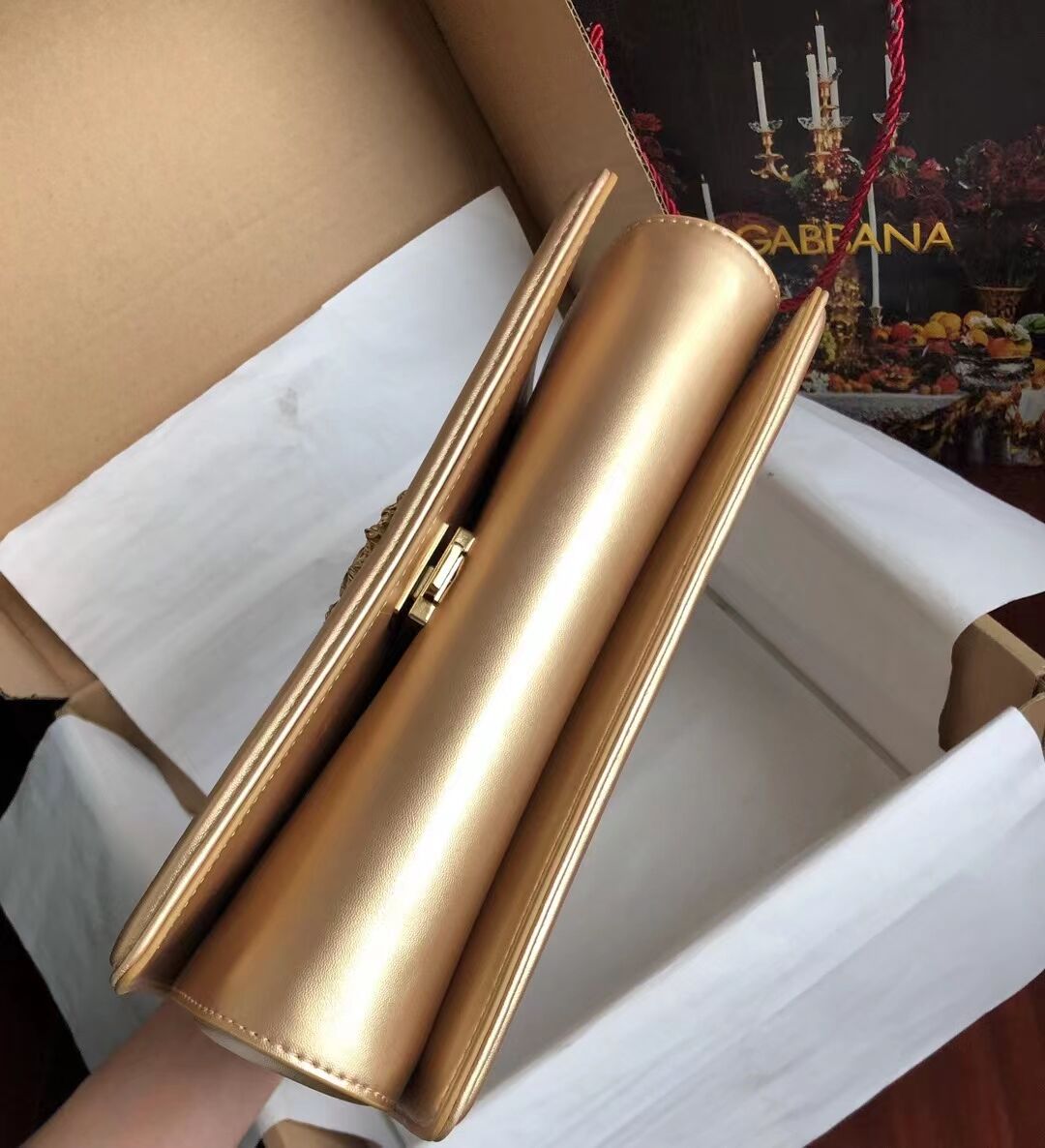 Dolce & Gabbana Origianl Leather Bag 4348 gold Dolce & Gabbana Origianl Leather Bag 4348 gold