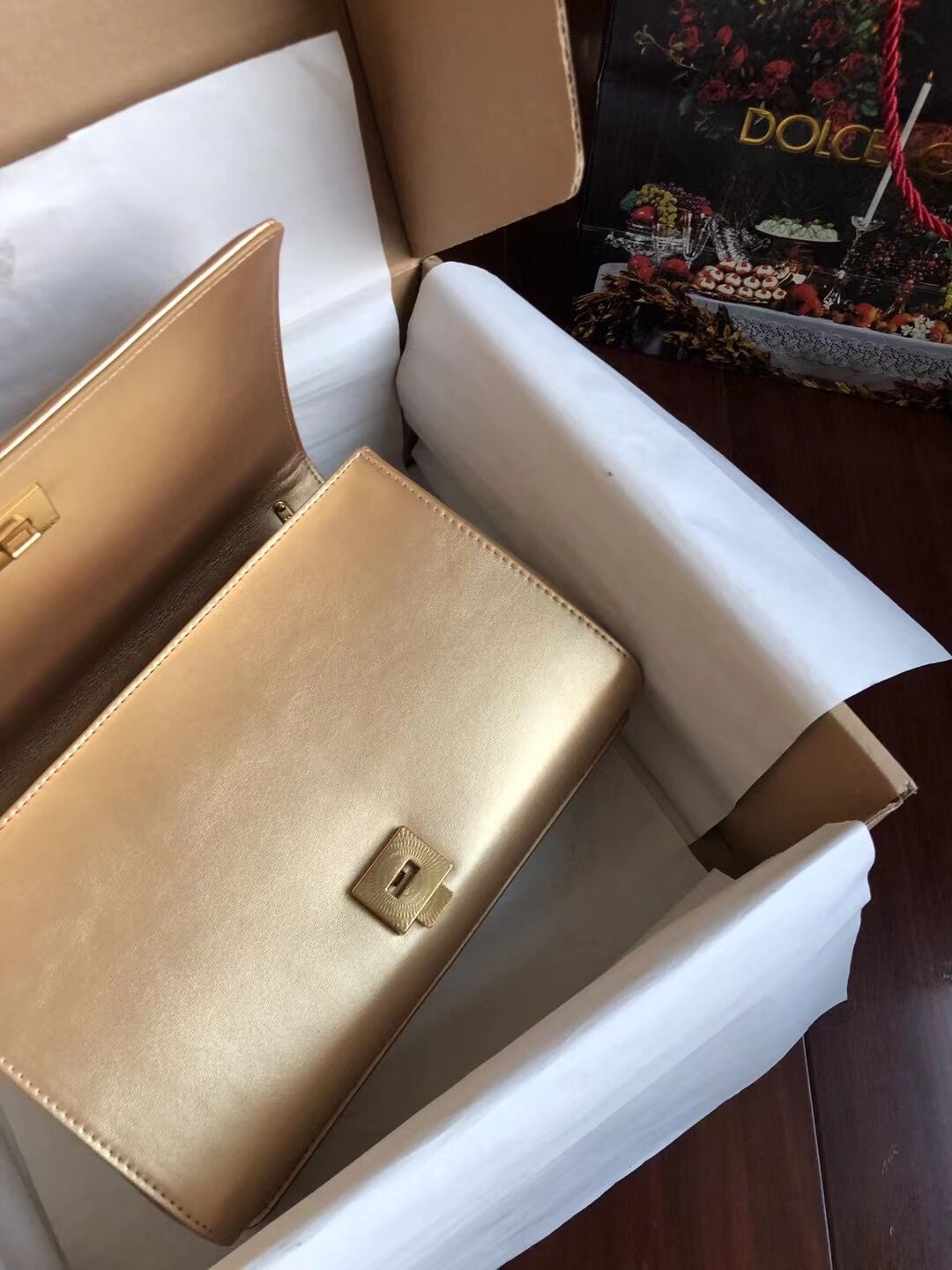 Dolce & Gabbana Origianl Leather Bag 4348 gold Dolce & Gabbana Origianl Leather Bag 4348 gold