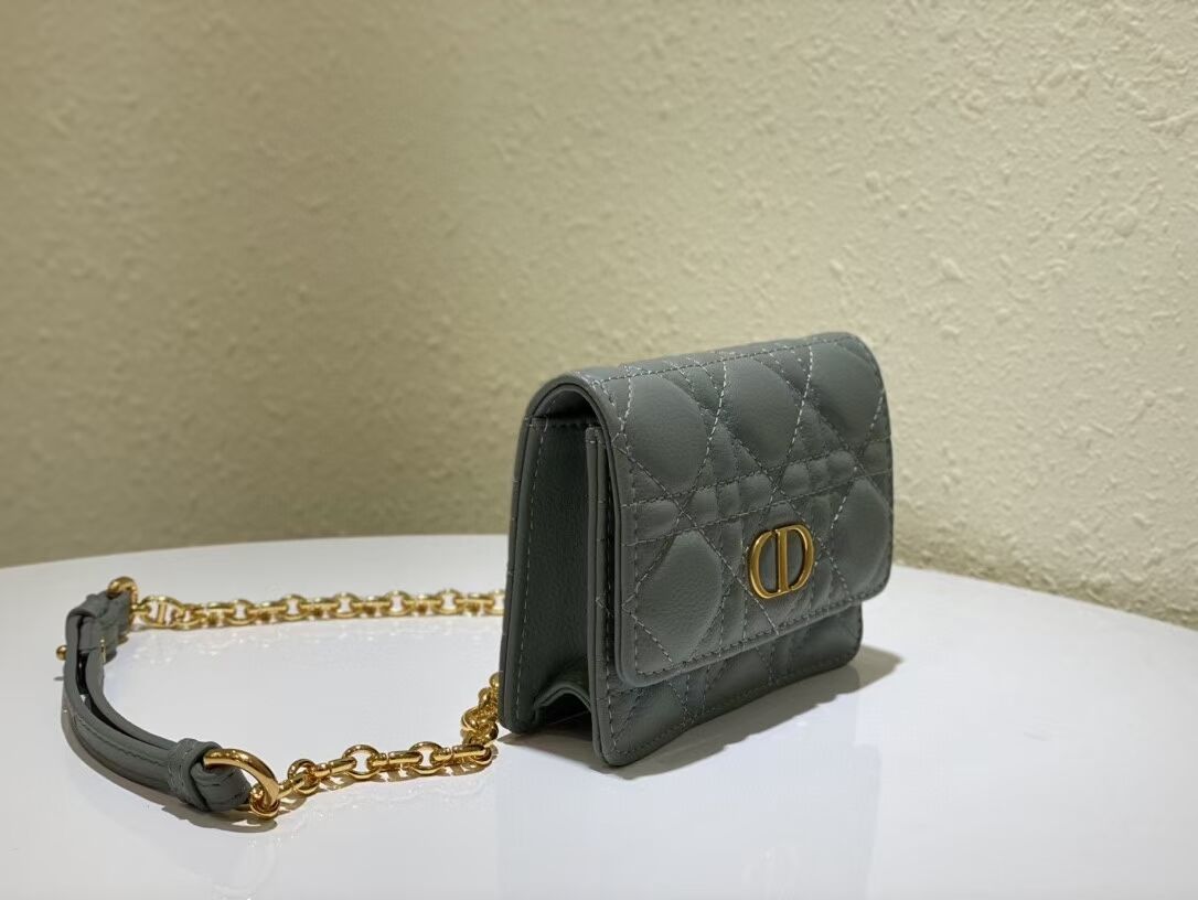 DIOR MINI BOBBY BAG Gradient Cannage Lambskin C0952 gray DIOR MINI BOBBY BAG Gradient Cannage Lambskin C0952 gray