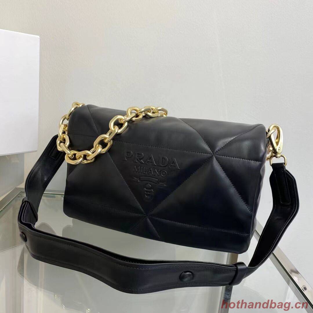 Prada System Padded Shoulder Bag Original Sheepskin Leather 1AD306 Prada System Padded Shoulder Bag Original Sheepskin Leather 1AD306