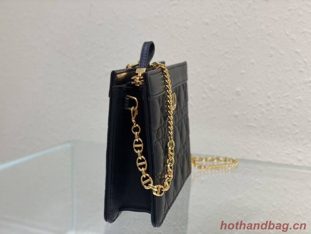 DIOR MINI BOBBY BAG Gradient Cannage Lambskin C4106 black DIOR MINI BOBBY BAG Gradient Cannage Lambskin C4106 black