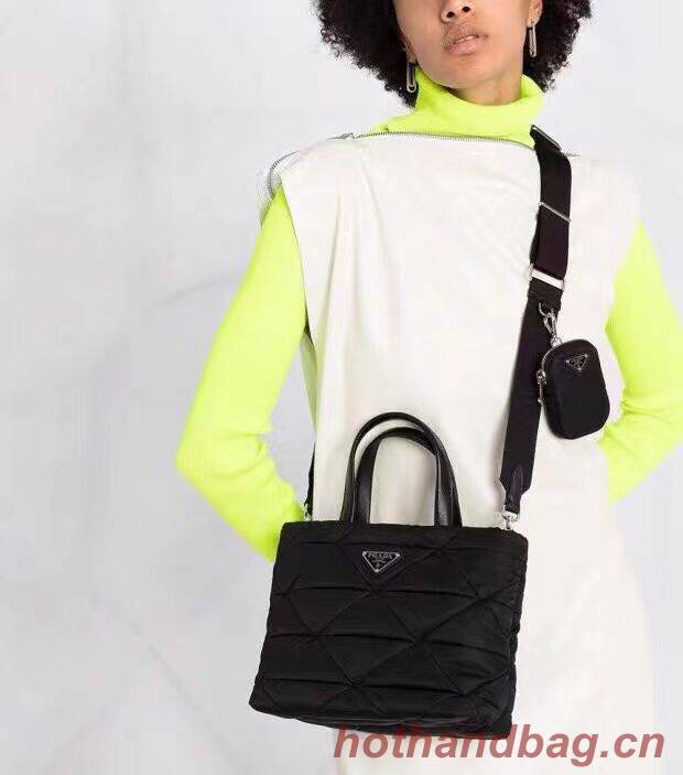 Prada Re-Nylon and Saffiano leather shoulder bag 1AG380 black Prada Re-Nylon and Saffiano leather shoulder bag 1AG380 black