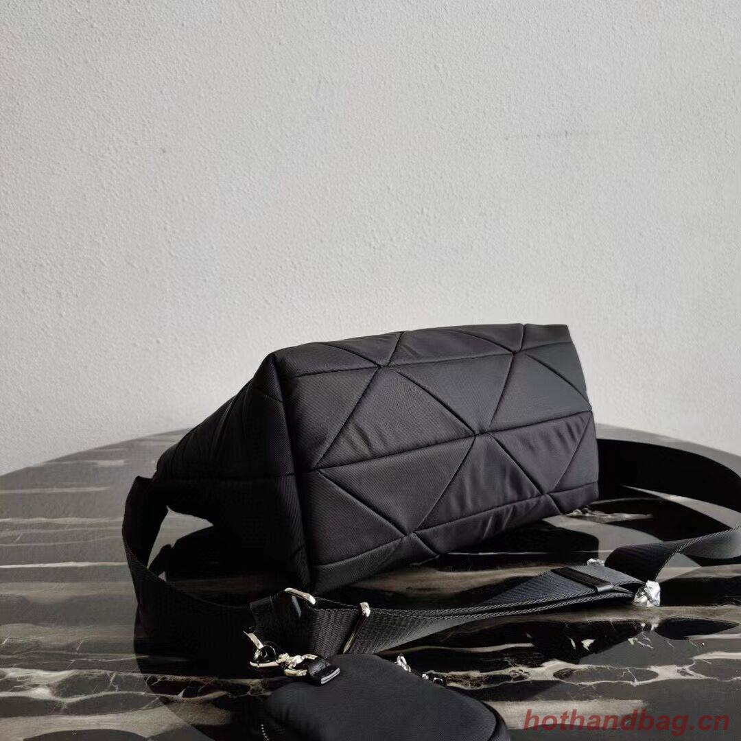 Prada Re-Nylon and Saffiano leather shoulder bag 1AG380 black Prada Re-Nylon and Saffiano leather shoulder bag 1AG380 black
