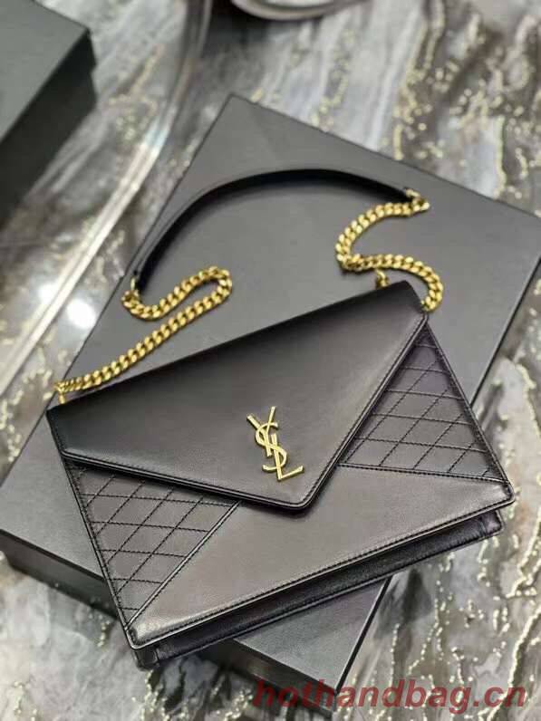 YSL GABY CHAIN BAG IN VINTAGE LAMBSKIN 668864 black YSL GABY CHAIN BAG IN VINTAGE LAMBSKIN 668864 black