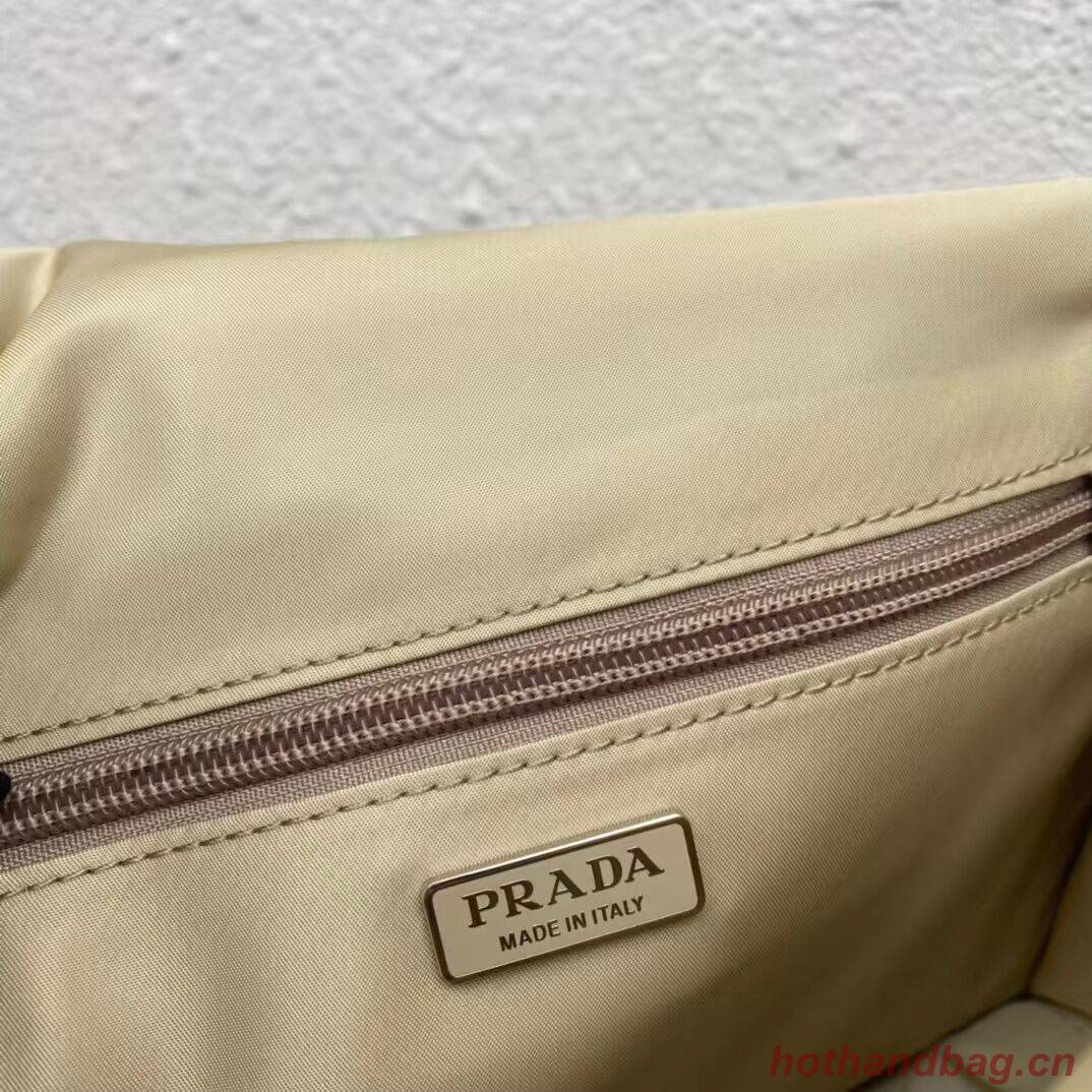 Prada Re-Nylon and nappa leather shoulder bag 1BM313 Biscuits Prada Re-Nylon and nappa leather shoulder bag 1BM313 Biscuits