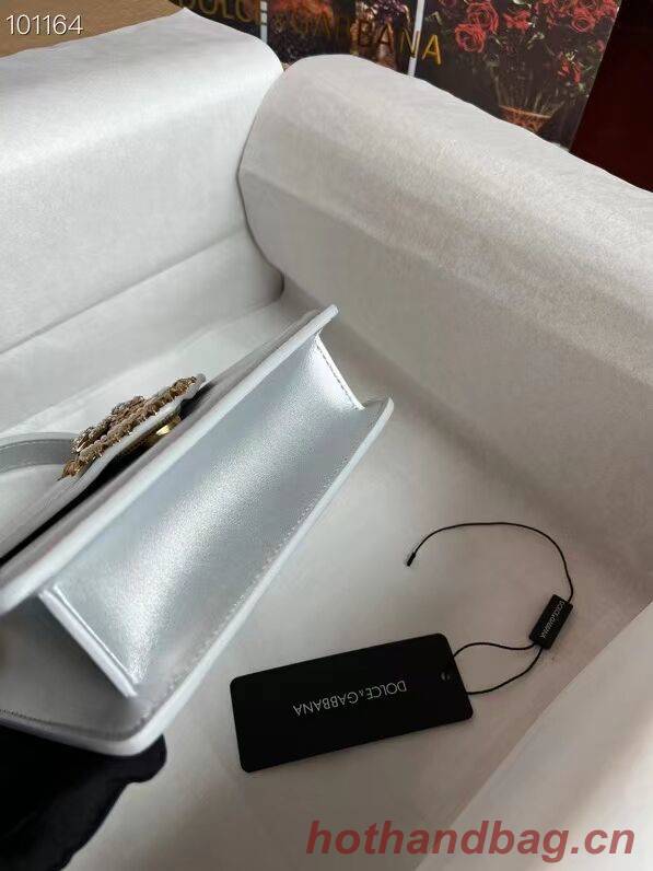 Dolce & Gabbana Origianl Leather Shoulder Bag 4011 silver Dolce & Gabbana Origianl Leather Shoulder Bag 4011 silver