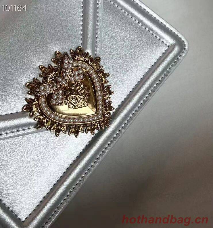 Dolce & Gabbana Origianl Leather Shoulder Bag 4011 silver Dolce & Gabbana Origianl Leather Shoulder Bag 4011 silver