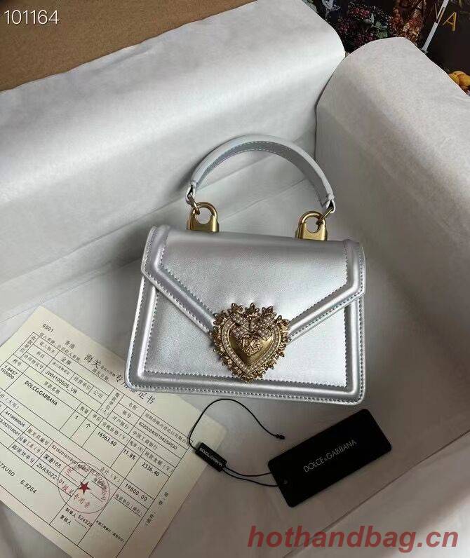 Dolce & Gabbana Origianl Leather Shoulder Bag 4011 silver Dolce & Gabbana Origianl Leather Shoulder Bag 4011 silver