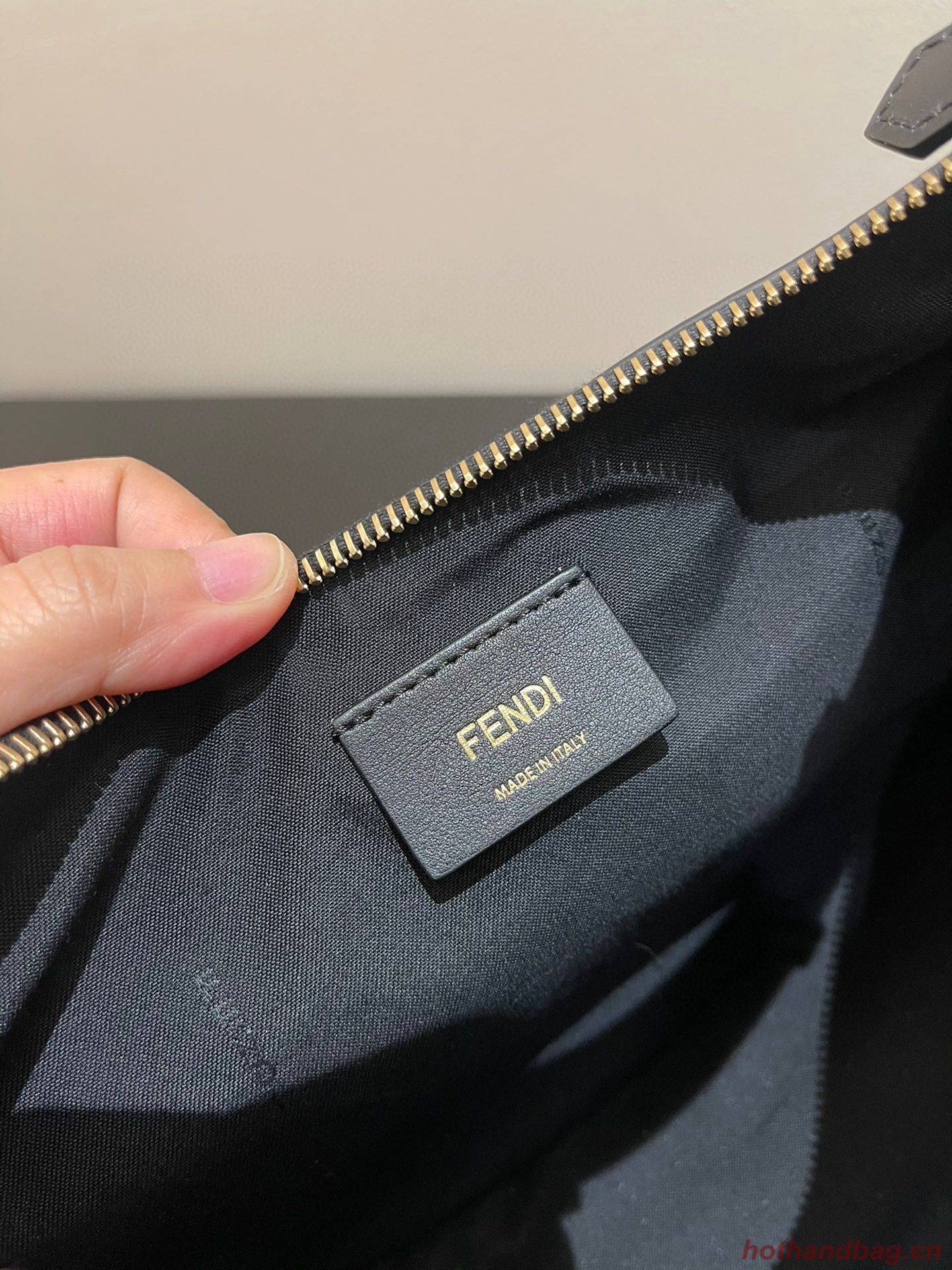 Fendi Praphy Original Leather Big Logo Bag 80056M Black Fendi Praphy Original Leather Big Logo Bag 80056M Black