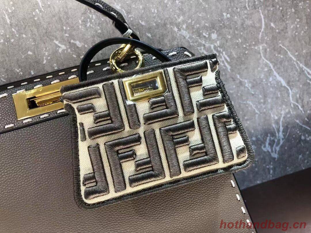 Fendi Peekaboo ISeeU MEDIUM leather bag F8637 gray Fendi Peekaboo ISeeU MEDIUM leather bag F8637 gray