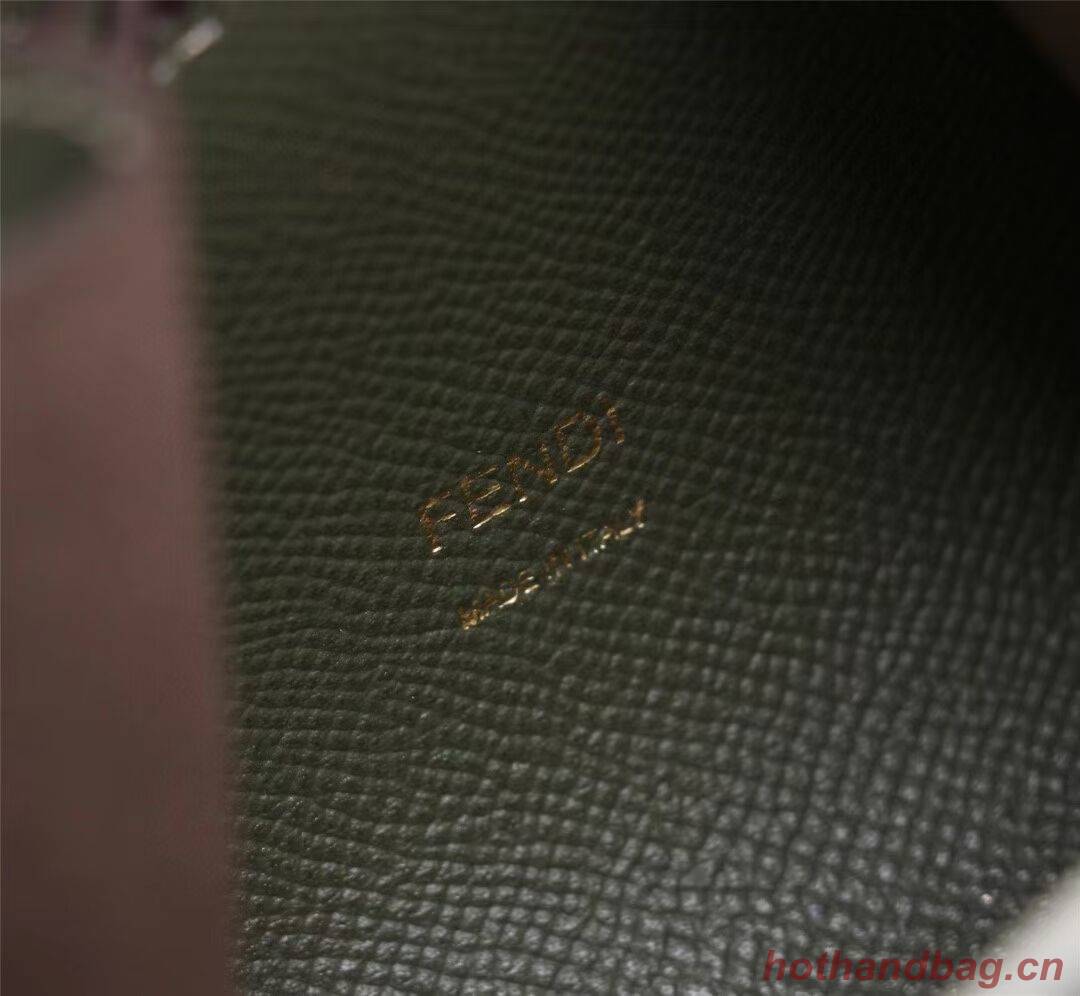 FENDI TOUCH leather bag 8BS059 blackish green FENDI TOUCH leather bag 8BS059 blackish green