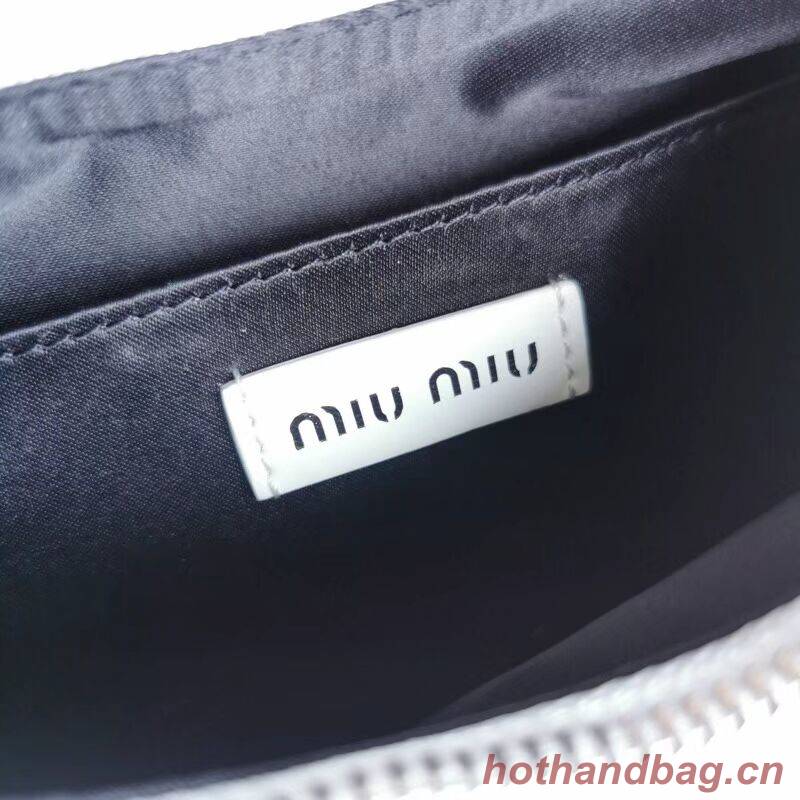 miu miu Matelasse Nappa Leather small Shoulder Bag 6HH212 white miu miu Matelasse Nappa Leather small Shoulder Bag 6HH212 white
