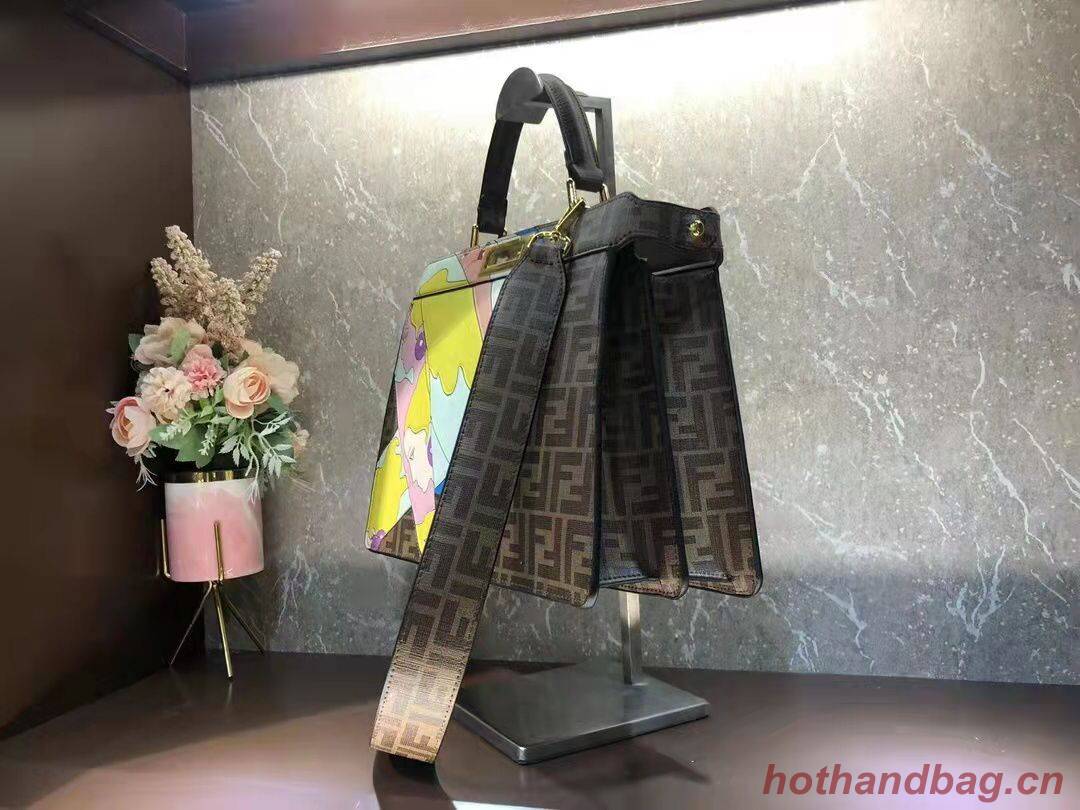 FENDI PEEKABOO ISEEU Original Leather MEDIUM bag 0196 Lady Print FENDI PEEKABOO ISEEU Original Leather MEDIUM bag 0196 Lady Print