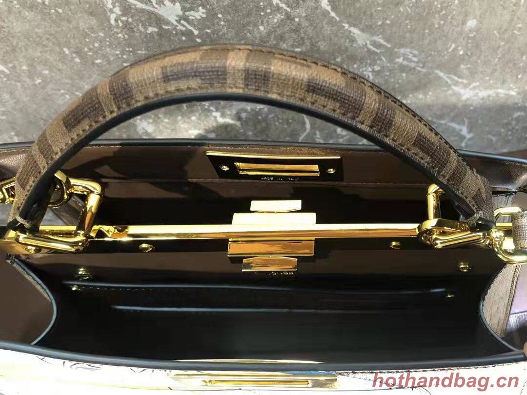 FENDI PEEKABOO ISEEU Original Leather MEDIUM bag 0196 Lady Print FENDI PEEKABOO ISEEU Original Leather MEDIUM bag 0196 Lady Print
