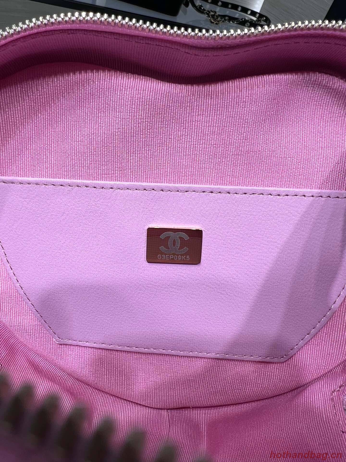 Chanel 2022S Love Heart Original Lambskin Crossbody Chain Bag AS3191Y Pink Chanel 2022S Love Heart Original Lambskin Crossbody Chain Bag AS3191Y Pink