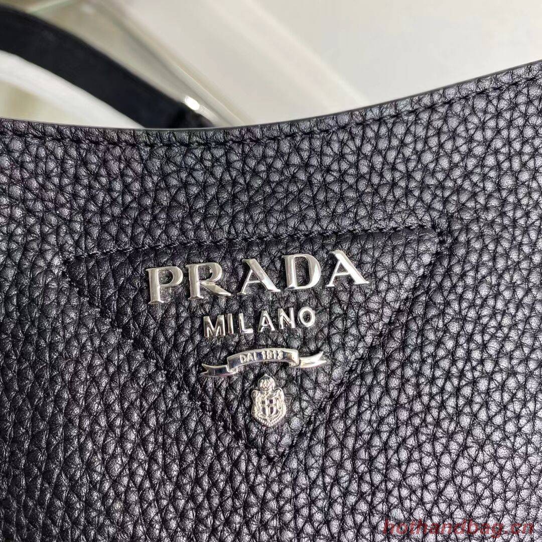 Prada Leather mini shoulder bag 1BH191 black Prada Leather mini shoulder bag 1BH191 black
