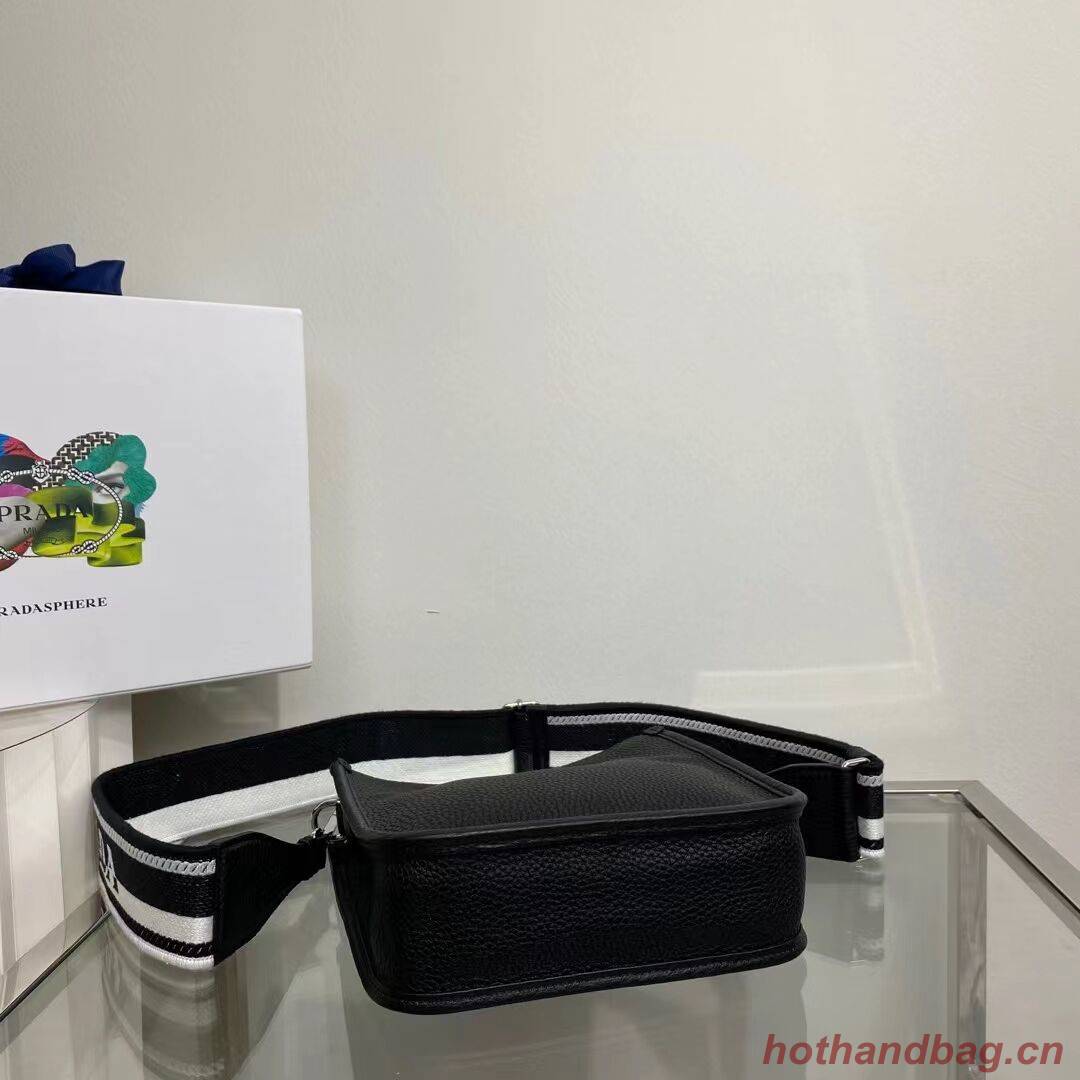 Prada Leather mini shoulder bag 1BH191 black Prada Leather mini shoulder bag 1BH191 black