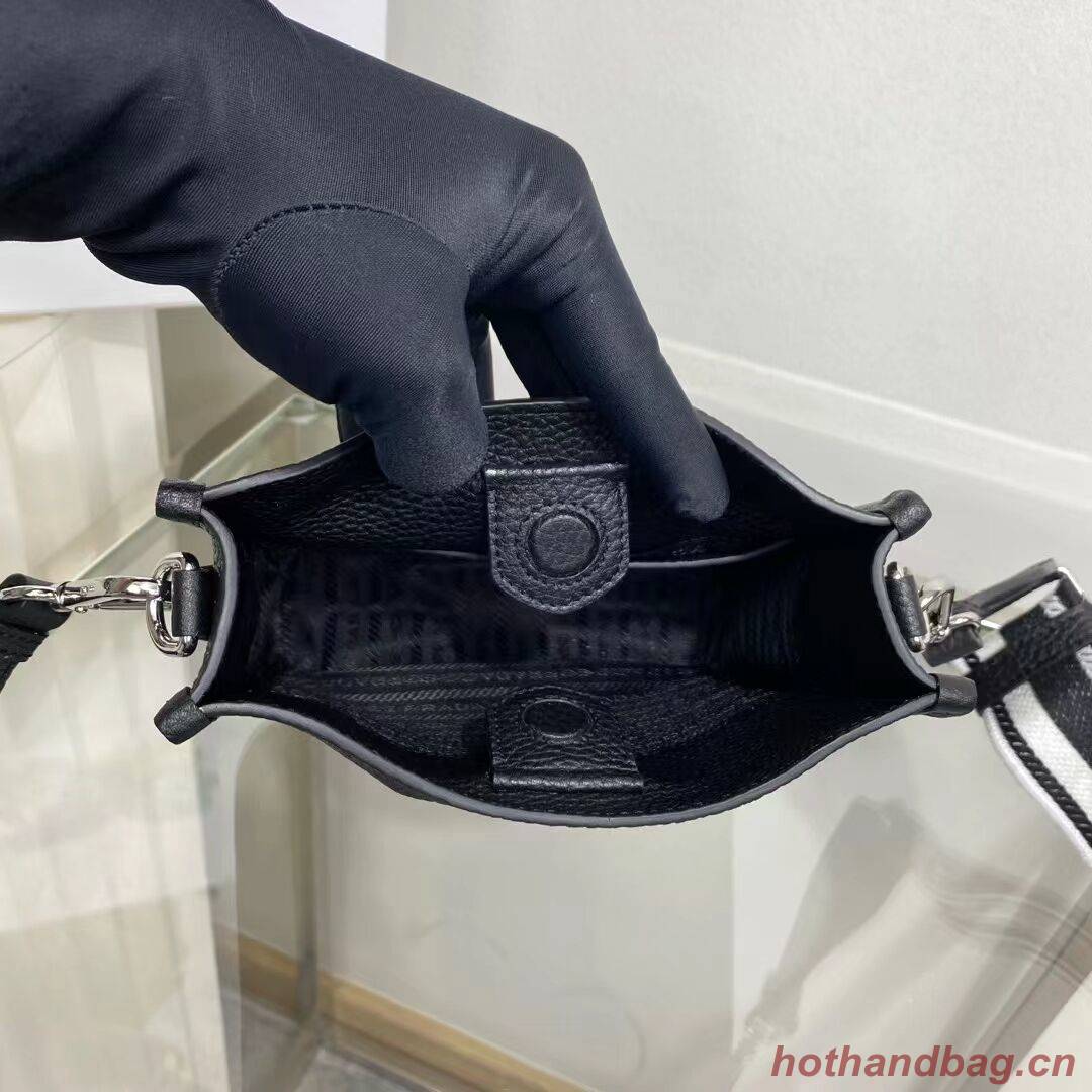 Prada Leather mini shoulder bag 1BH191 black Prada Leather mini shoulder bag 1BH191 black