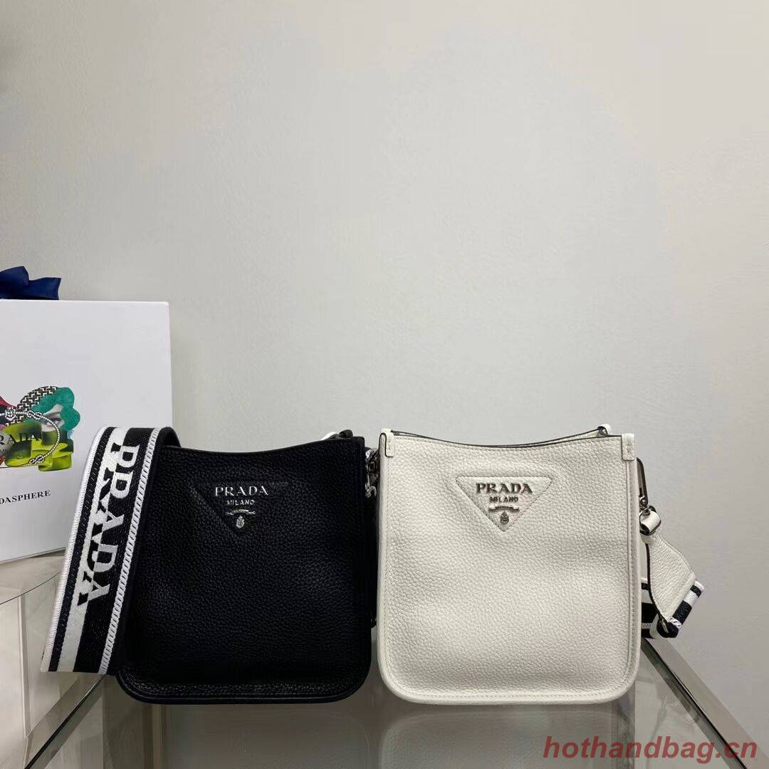 Prada Leather mini shoulder bag 1BH191 black Prada Leather mini shoulder bag 1BH191 black