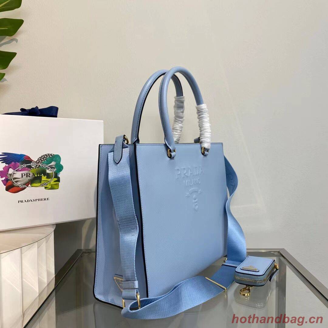 Prada Kristen Saffiano bag 1BD355 sky blue Prada Kristen Saffiano bag 1BD355 sky blue
